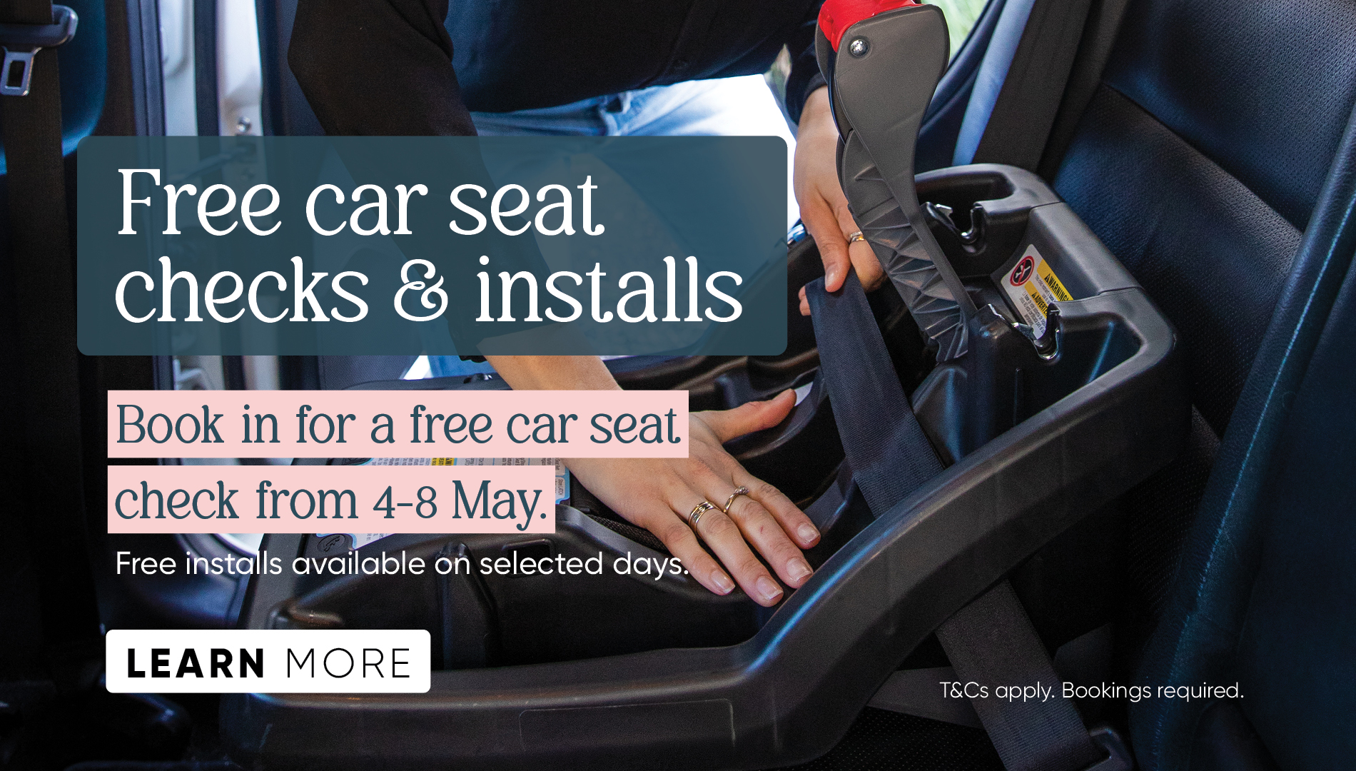 Free car seat checks & installs